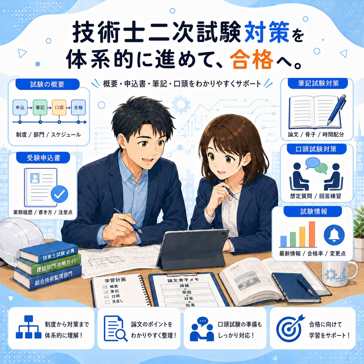 技術士二次試験対策総合ガイド｜申込書・筆記試験・口頭試験の進め方